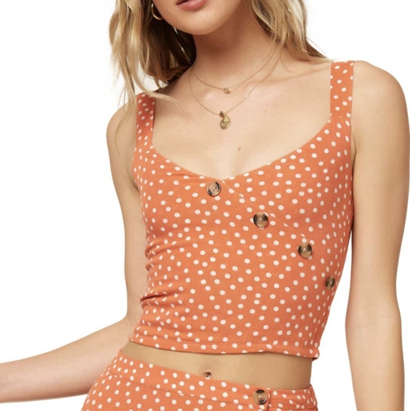O'Neill • Orange Polkadot Tank - Picture 1 of 11